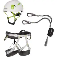 C.A.M.P. - Kit Ferrata Kinetic Rewind Energy Team - Set de escalada size S, gris