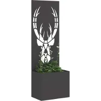 Syfax Pantalla de Privacidad para Jardín Negro 50 x 32 x 150 cm