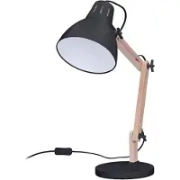 Solight Lámpara de mesa negra Falun WO57-B