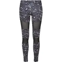 Urban Classics Leggings negro / blanco
