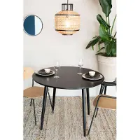 Zesso Mesa de comedor Nesthaus, diámetro 100 cm, color negro