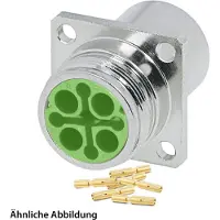 Hummel KIT que incluye: conectores M16, conector para dispositivos, terminal de crimpado recto, número de polos: 10, conector hembra para panel frontal - 1 unidad