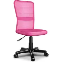 Tresko Silla de oficina giratoria para estudio escritorio despacho Color Rosa