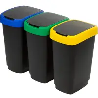 Rotho Cubo De Basura Con Giro 3x25l