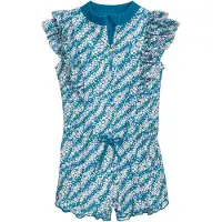 Playshoes Traje de baño petróleo / naranja / blanco
