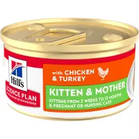 Hill's Pet Nutrition Science Plan Kitten & Mother Tender Mousse - Pollo y pavo - 12 x 85 g