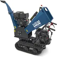 HBM biotrituradora de gasolina, trituradora de madera sobre orugas, 4 tiempos, 15 CV, 420 cm³