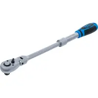 Bgs 25127: Llave de torsión con mecanismo de cambio de dirección, extensible y articulada, de 12,5 mm, rango de 350-490 mm
