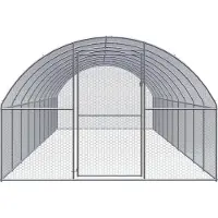 vidaXL - Gallinero para exteriores, 3x10x2 metros, acero galvanizado