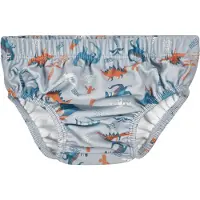 Playshoes Bermudas 'Dino' azul ahumado / azul oscuro / langosta / offwhite