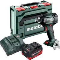 Metabo Atornillador de impacto a batería SSW 18 LTX 550 BL 18 V 550 Nm sin escobillas + 1 batería LiHD de 5,5 Ah + cargador + metaBOX