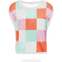 Imily Bela Jersey menta / rosa / rojo anaranjado / blanco