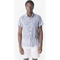 KOROSHI Camisa azul / blanco