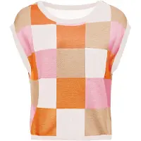 Imily Bela Jersey marrón claro / naranja / rosa claro / blanco