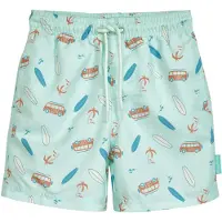 Playshoes Bermudas 'Surf-Bus' marrón / menta / blanco