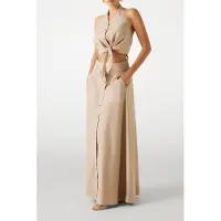 Guess Marciano By Pat Long Skirt Natural Almond Talla: 40 | Faldas Maxi Outlet | Mujer | Marrón