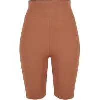 Urban Classics Ladies High Waist Cycle Shorts Terracotta Talla: S | Shorts Deportivos Outlet | Mujer