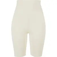 Urban Classics Ladies High Waist Cycle Shorts Whitesand Talla: S | Shorts Deportivos Outlet | Mujer | Blanco