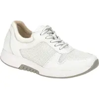 Gabor Zapatos con cordón 'Komfort Schnürschuh Damen 86.946.50 Echtleder in weiß' blanco