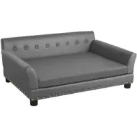 Happyment Hundenbank Jerino Vaylen – 120 cm – Sofá para perros con patas – Cojín desmontable – Cama cómoda para perros grandes