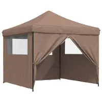 vidaXL : Tienda de fiestas, 292 x 292 x 315 cm, color marrón, tela Oxford