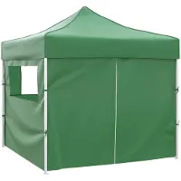 vidaXL , tienda de fiestas, 291 x 291 x 315 cm, color verde, tela Oxford
