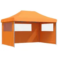 vidaXL Tienda de campaña para fiestas, 292 x 440 x 315 cm, color naranja, tela Oxford