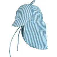 Huttelihut - Kid's Sun Hat with Ears UV60 - Gorra size 40 cm - 0-3 Months, azul/turquesa
