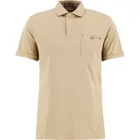 Barbour - Polos - Premium Corpatch Tailored Polo Shirt Washed Stone - Talla S - Marrón