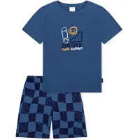 Schiesser Pijama azul / negro