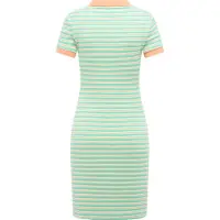 Ragwear Vestido 'Colaro' turquesa / naranja claro / blanco