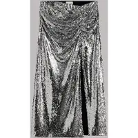 Mikuta The Dark Long Slit Sequin Skirt Talla: L | Faldas Maxi Outlet | Mujer