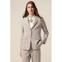 Oltre Fluid Viscose Blend Blazer Beige Talla: 46 | Blazers Outlet | Mujer | Marrón