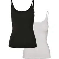 Urban Classics Top negro / blanco
