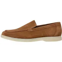 Hackett para hombre. HMS200109 Mocasines de Piel Martin Plain marrón (42), Plano, Ninguno, Casual, outlet 2026.