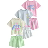 Next Pijama chamois / azul claro / verde claro / rosa