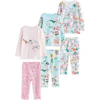 Next Pijama 'Snuggle' azul claro / verde / rosa / blanco