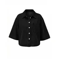 Imily Bela Blusa negro denim