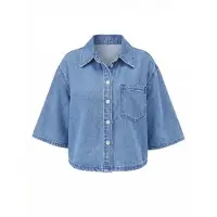 Imily Bela Blusa azul denim