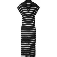 Imily Bela Vestido de punto negro / blanco