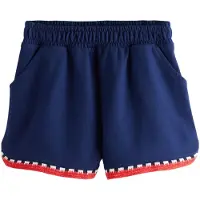 Next Pantalón navy / rojo oscuro / blanco