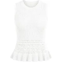 Imily Bela Top de punto blanco