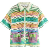 Next Cárdigan beige claro / verde / naranja / rosa claro