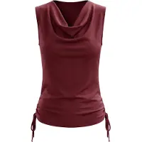 Imily Bela Top rojo oscuro