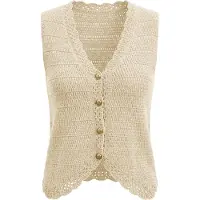 Imily Bela Chaleco de punto beige