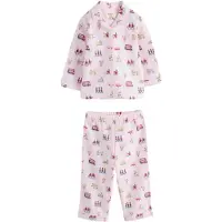 Next Pijama moca / magenta / rosa claro / blanco