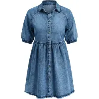 Imily Bela Vestido azul denim