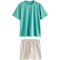 Next Pijama corto turquesa / lila claro / naranja / blanco
