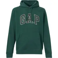 Gap Sudadera verde oscuro / blanco
