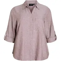 Zizzi Blusa 'VLina' marrón